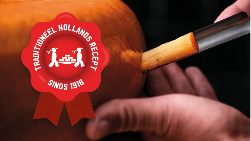 De smaak van écht kaasvakmanschap, herken je aan het Rode Zegel!